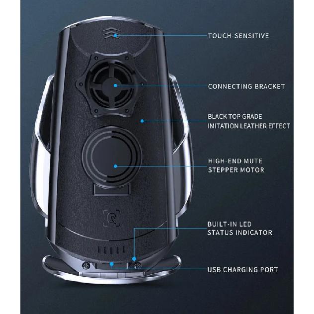 Autohouder voor Volkswagen ID.Buzz GTX 2025 12,9" Schermpaneel Vaste Basis Telefoonhouder Draadloos Opladen Telefoonstandaard Auto Accessoire