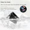 2 PCS Car Seat Belt Buckle Holder, Silicone Auto Seatbelt Buckle Booster, Black
