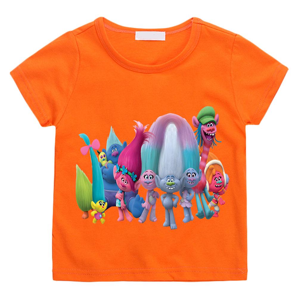 Fantasia Ballon Trolls Kleidung Mädchen T-Shirt Kinder T-Shirt Jungen 100% Baumwolle Kurzarm Oberteile Y2k Kinderkleidung Anime Kostüme