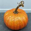 Faux Pumpkin Styling Accent for Harvest Arrangements, Textured Finish Feature for Shelf Use, Thanksgiving Setups and Fall Home Groupings