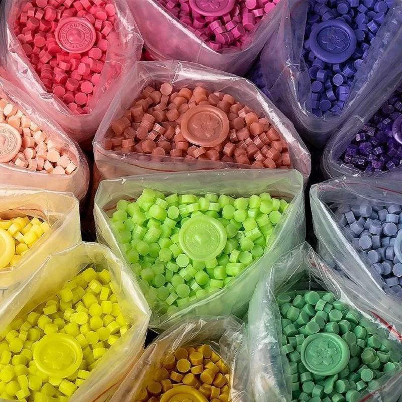 2600pcs Octagon Sealing Wax Beads for Seal Stamp,Handmake Embellishment Of Card Envelope,Fire Lacquer Sealing Wax,for DIY Craft