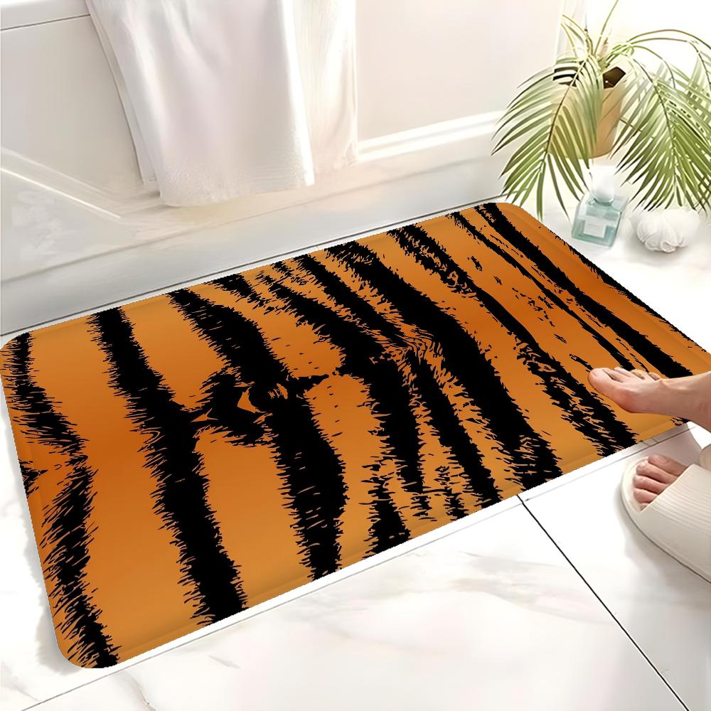 Badezimmermatte mit Leopardenmuster Kinderzimmer Schlafzimmer Dekoration Balkon Rutschfeste Fußmatte Wohnzimmer Bettvorleger