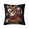 Spiel Hollow Knight Silksong Kissenbezug Weicher Polyester Kissenbezug Dekoration Wurfkissenbezug Schlafzimmer Quadratisch 40*40cm