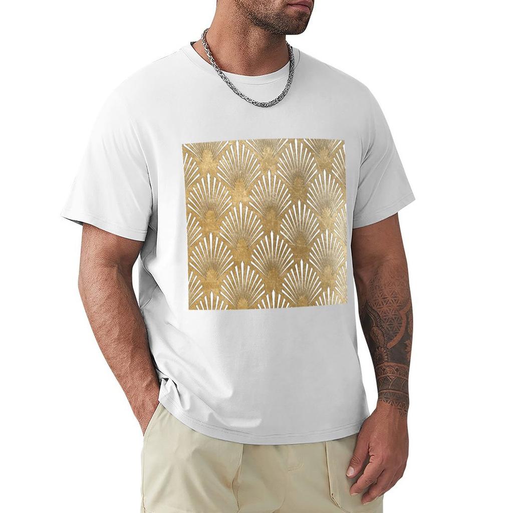 Art Deco design  luxury fans TShirt anime figures gifts for boyfriend designer shirts vintage anime shirt funny t shirts men