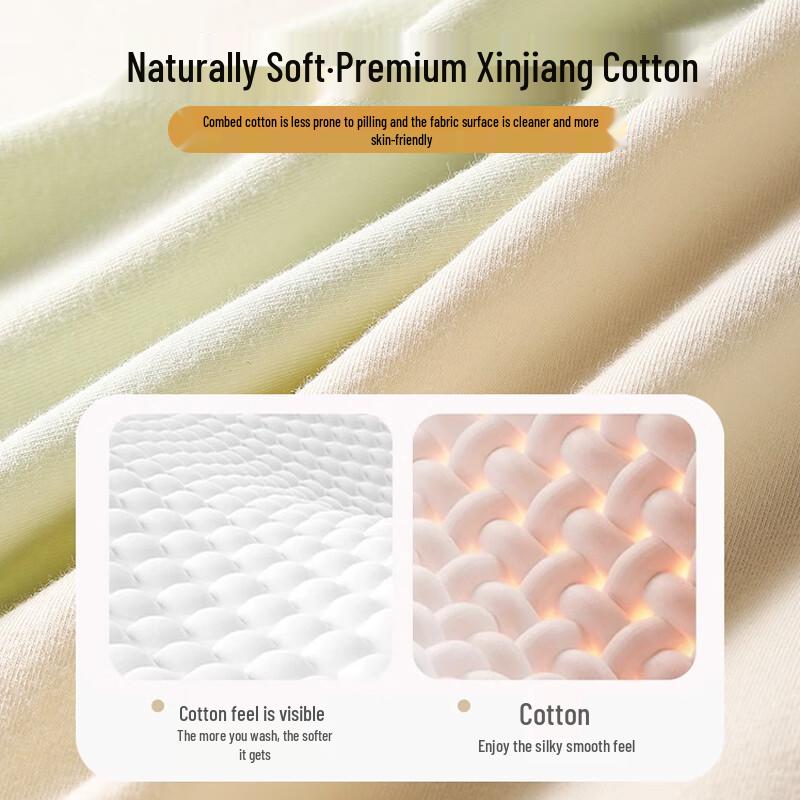 Women's Pure Cotton Seamless Mid-Waist Briefs 4-Pack