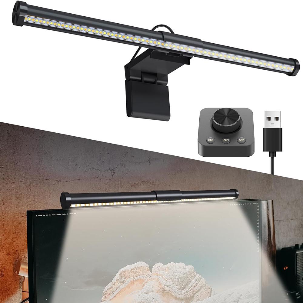 

LED Remote-Control Hanging Lamp with Eye-Protection, Anti-Blue Light, and Flicker-Free Technology for Laptops.