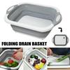 Portable Collapsible Cutting Board Space Saving with Built-in Sink Folding Wash Basin 3 In 1 Durable