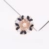 Elegant Crystal Pearl Flower Brooch For Women Vintage Rhinestone Scarf Pin Multi Purpose Jewelry Gift
