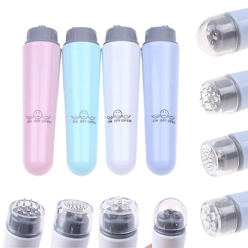 Mini Portable 4 Head Electric Eye Massager Facial Massage Device Pen Facials Great Vibration Lift Face Massage Stick