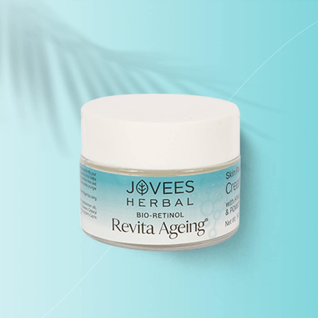 Jovees Herbal Bio-Retinol Revita Ageing Face Cream 50g Anti-Aging Moisturizer Hyperpigmentation Skin Tone