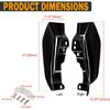 PBYMT Mid Frame Air Deflector Compatible For Harley Touring Road King Street Electra Glide 2009-2024 (Vivid Gloss Black)