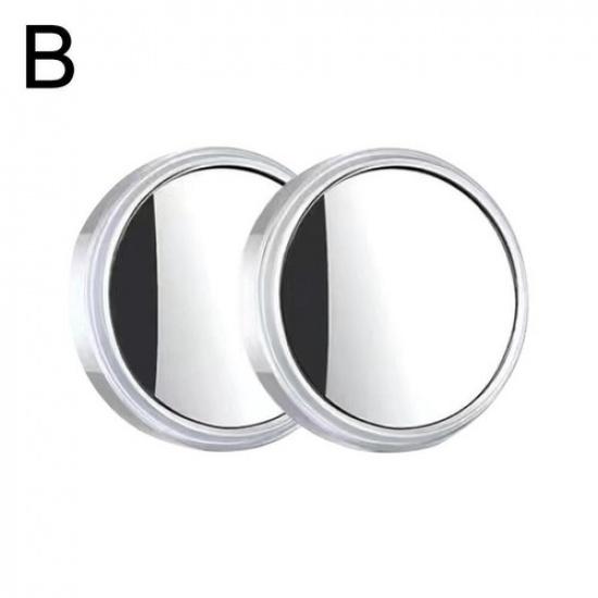 2Pcs Blind Spot Mirror Round HD Glass Convex 360° Side View Rear For Car Y D3P7
