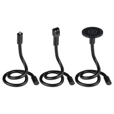 Flexible 360 Camera Mount Adjustable Clamp for Osmo360 Action Cameras Tripods Holder