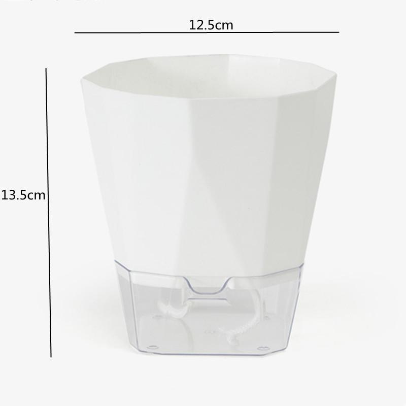 Blumentopf Selbstbewässerung Pflanzgefäß Transparentes Pflanzgefäß Blumentopf Wasserspeicherbecken Lager Gartenzubehör Heimdeko FU