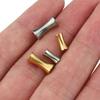 20pcs 10pcs Stainless Steel Tube Spacer Beads Gold Color Barrel Drum Beads Charms for Necklace Bracelet Jewelry Making DIY