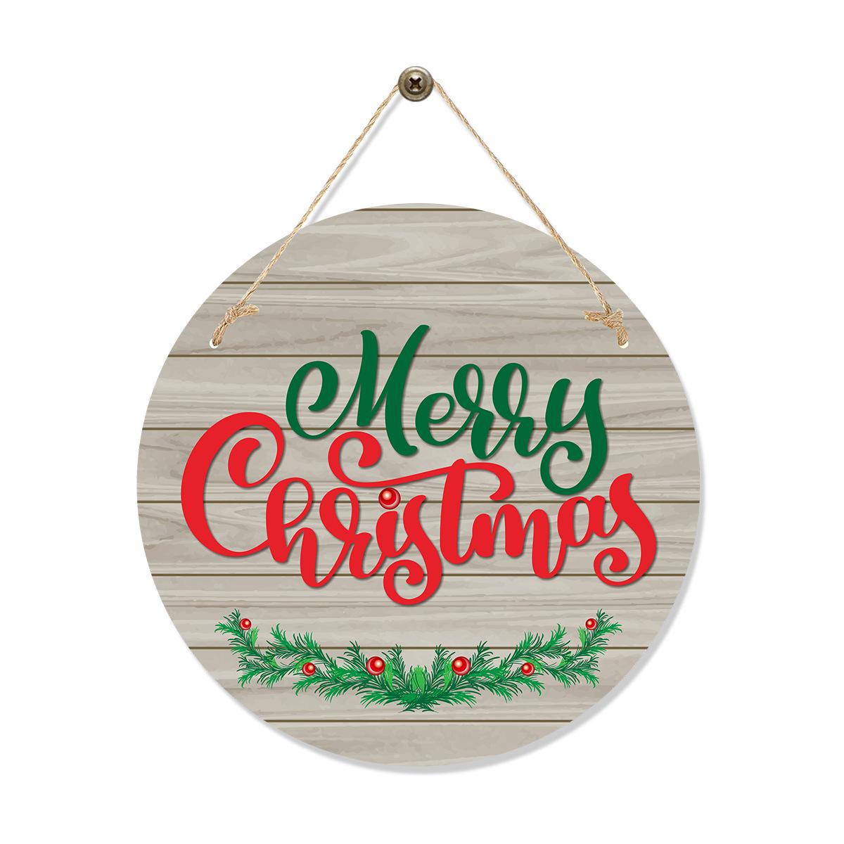 

Christmas Party Decoration Listing Christmas Tree Grinch Door Pendant Christmas round number 4