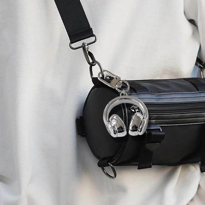 1PC Keychains DIY Accessories Bag Pendants Cute 3D Earphone Shape Y2K Ornament Creative Mobile Phone Pendants Funny Multicolor