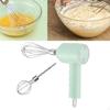 Hand Mixer Rechargable Kitchen Gadgets Cordless for Beating Whisking Light Green