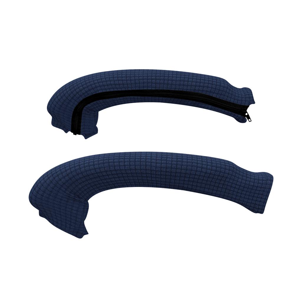 1 Pair Solid Color Chair Armrest Cover With Zipper Elastic Slipcover Spandex Armrest Computer Chair Covers For Office Chair