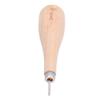 3mm Stitching Awl Profession Ergonomic Awl Tool Sewing with Beech Handle Awl Punch Leather Stitching Awl for Leather