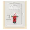 Santa Parachute Remote Control LED Decor Battery Powered For Christmas Indoor/Outdoor Applications Festivity