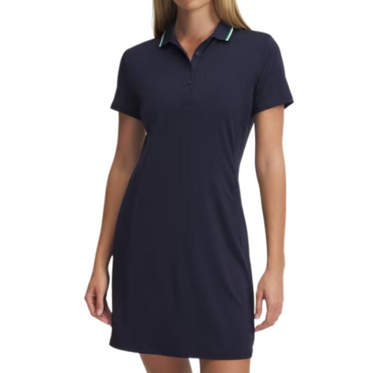 Under Armour Short Sleeved Dress Women s Marine Blue 410 1389587-410 LG