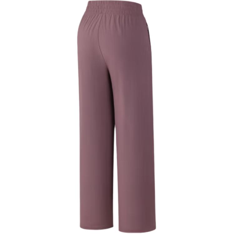 Anta Tréninková série Jednobarevné šněrovací kalhoty středního pasu Prodyšné volné ležérní kalhoty Dámské kalhoty 162537316-4