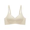 Soft Support Jelly Glue Fixed Cup Ice Silk Underwear Women's Summer Thin Breathable Gathering Bra Cover No Trace No Steel Ring