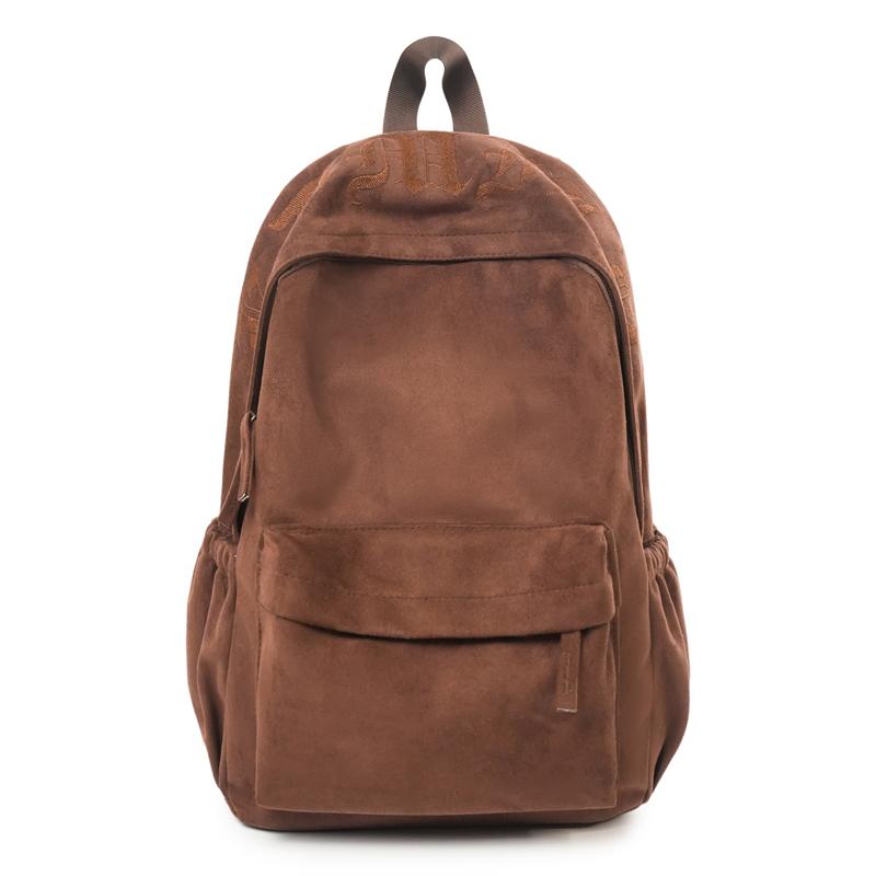 Große Kapazität Schultasche Damen Unifarbener Rucksack Reise Leichter Rucksack