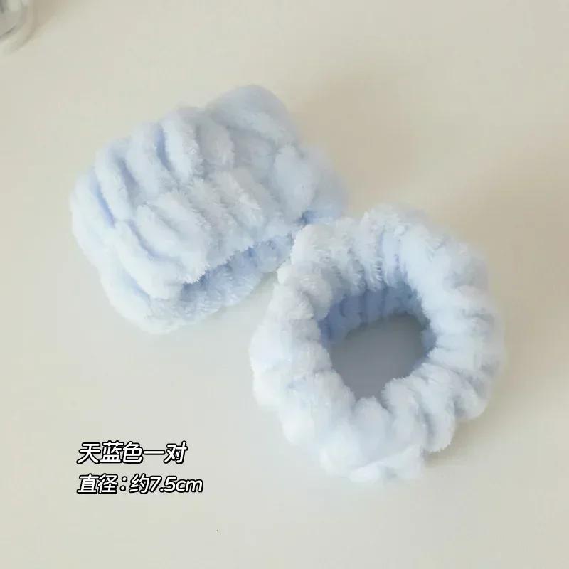2pcs Face Wash Hand Wrist Strap Reusable Sweat Band Microfiber Towel Band Flexible Absorbent Wrist Strap Face Wash Comfortable