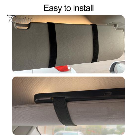 Sun Visor Makeup Mirror Car Vanity with 3 Light Modes Dimmable Touch Control Rechargeable Glare-Free LED
