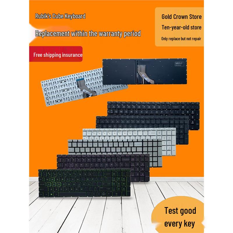 Compatible HP 15-DA/CX/DB/DX Shadow Elf 4 Keyboard TPN-C136/C135/C133/C139