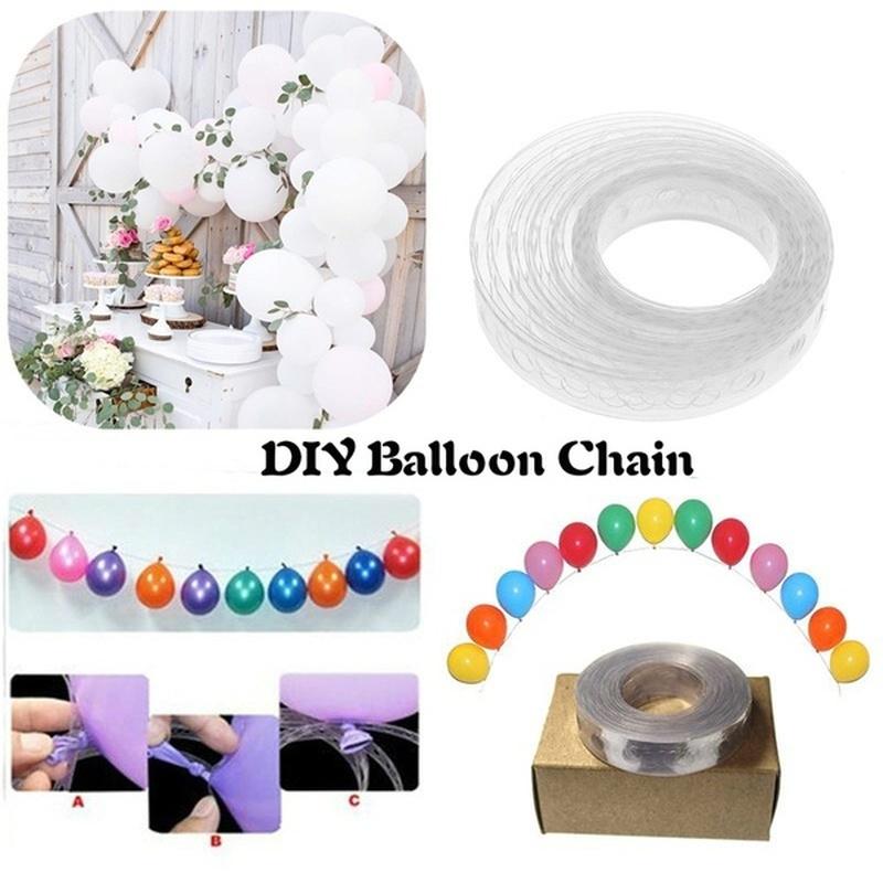 5m Balloon Decorating Holes Strip Connect Chain Diy Balloon Arch