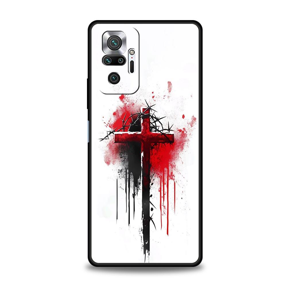Bible Jesus Christ Cross Phone Case For Xiaomi Redmi Note 14 13 12 Pro Plus 5G 9S 9 10 11 4G 14C 13C 12C 10C 9C 9A Soft Cover