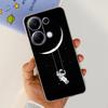 For Xiaomi Poco M6 Pro 4G Capa Case Transparent Soft TPU Slim Bumper Shell Love Heart Cute Cat Coque For Redmi Note 13 Pro 4G