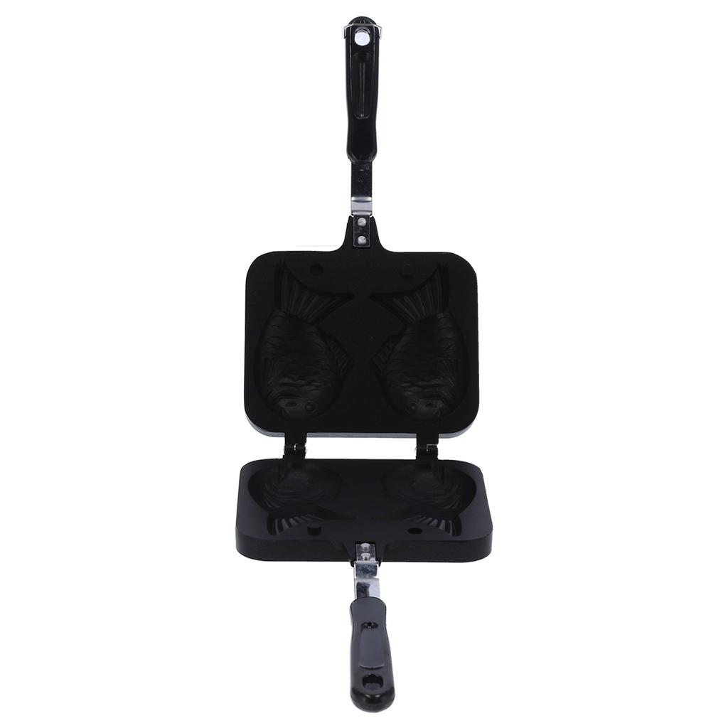 Taiyaki FishShaped Waffle Cake Maker Pan NonStick Double Pan Mold for Kitchen Use