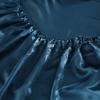 Bettlaken mit Gummiband Polyester Satin Spannbettlaken Unifarbenes Spannbettlaken aus PLA Cool Fiber(kein Kissenbezug
