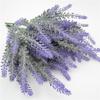 Artificial Lavender Bouquet - Fake Flowers & Flocked Wheat Ear for Home Decor