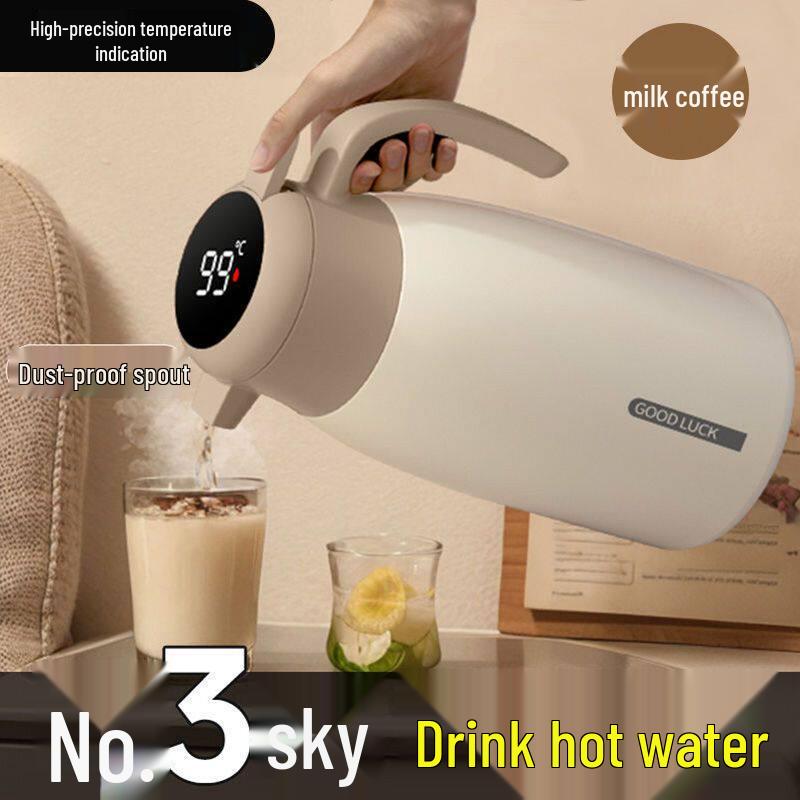 Personalized Large Capacity Stainless Steel Thermos Flask for Home and Dorm Use