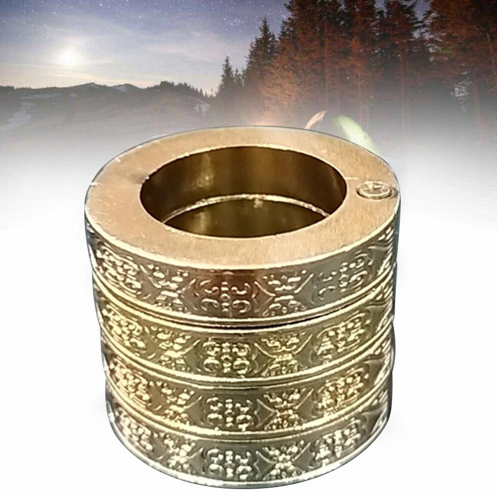 4 Pieces Hexagon or Circular Vintage Fabulous Ring for Women and Men Outdoor Finger Rings