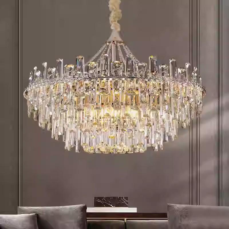 Luxury Postmodern Crystal Chandelier: Elegant Pendant Light for Living Room, Luxury Villa, or Trendy Restaurant