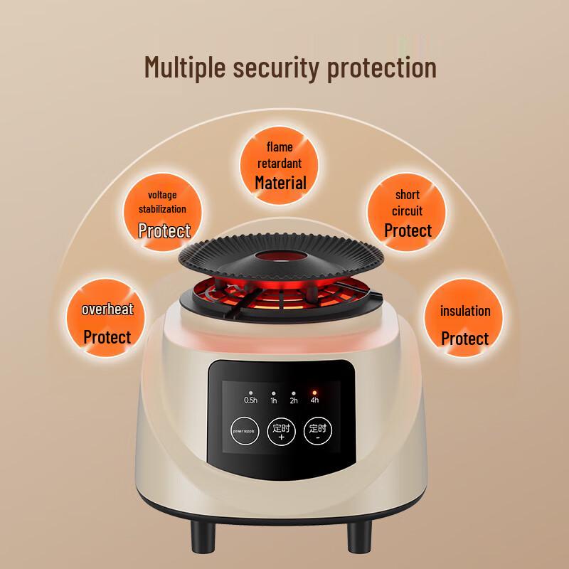 AUX 1000W Přenosná sušička prádla s 7,5h časovačem