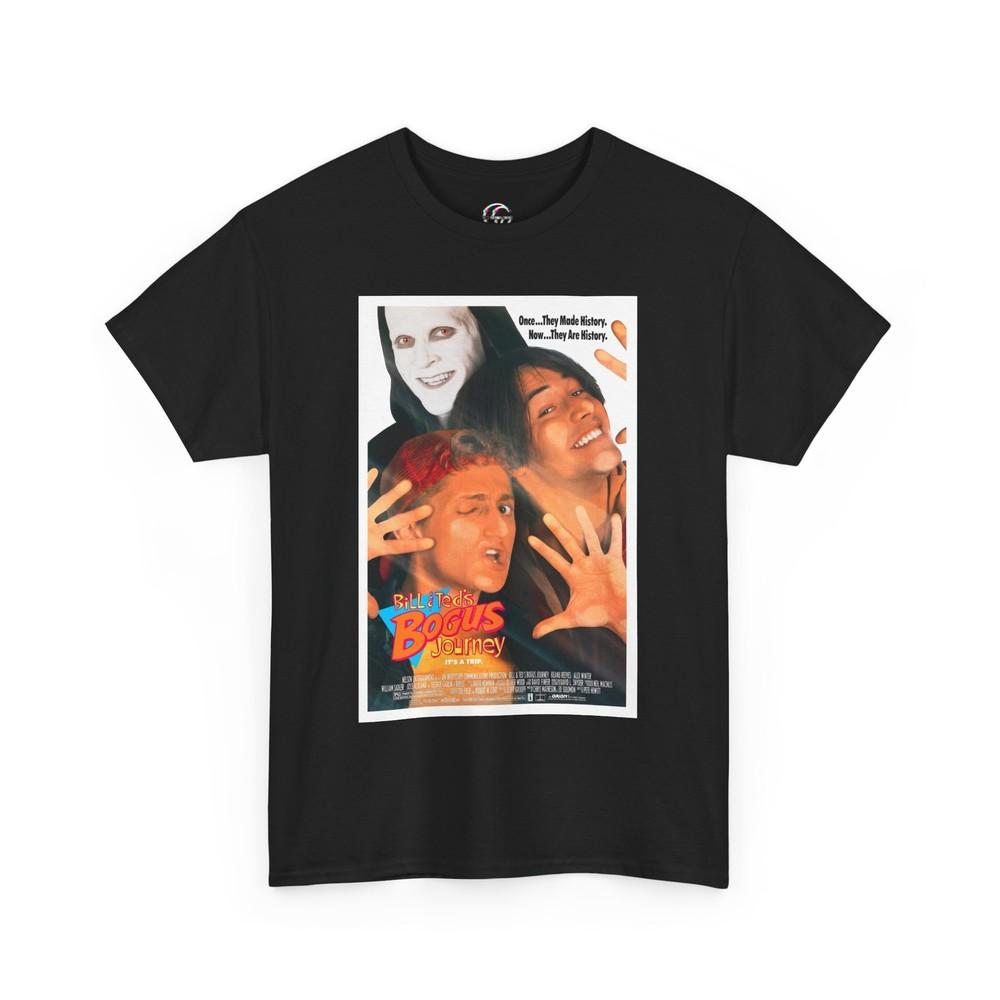 

Bill amp; Ted#039;s Bogus Journey Movie Poster TShirt Funny 90s Retro Movie Tee Unisex T-Shirt XXXXL