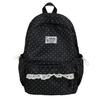 Jugendlicher Polka-Dot-Nylon-Schulrucksack Mit Atmungsaktiven Air-Cushion-Trägern Für Mittelschüler
