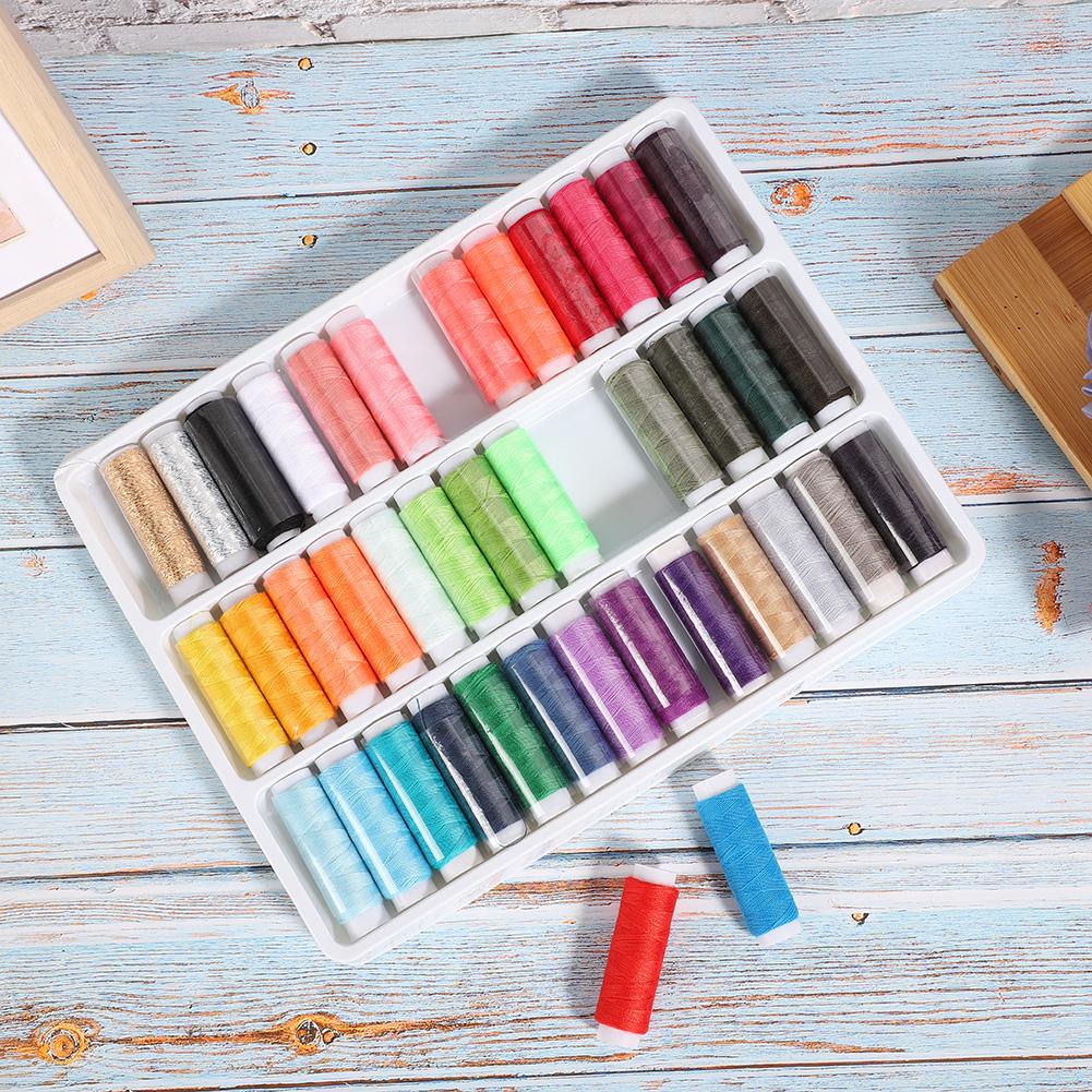 39-Roll Sewing Thread Set Color Clothing Accessories Embroidery Needlework Set Lightweight