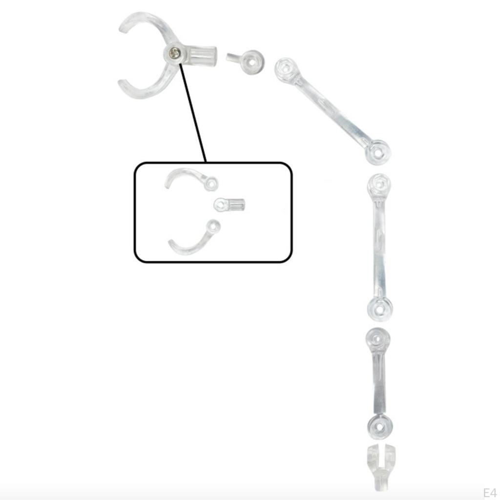 Acrylic Assembly Action Figure Stand Base for 1/144 Doll Models Toy Professional Easily Install