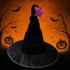 Star Wizard Cap Velvet Halloween Cap Easy To Storage Halloween Witch Hat  Children