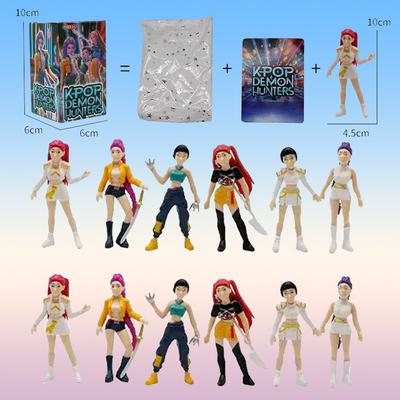 Anime Kpop Demon Hunters Blind Box Action Figure Toys Derpys Tiger Ranimeumi Mira Zoey Sussy Figurine Doll For Fans Gift