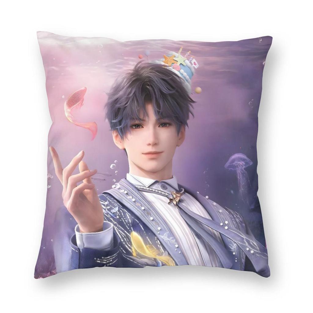 Love And Deepspace Rafayel Pillowcase Printed Fabric Cushion Cover Gift Pillow Case Cover Home Zipper 40*40cm