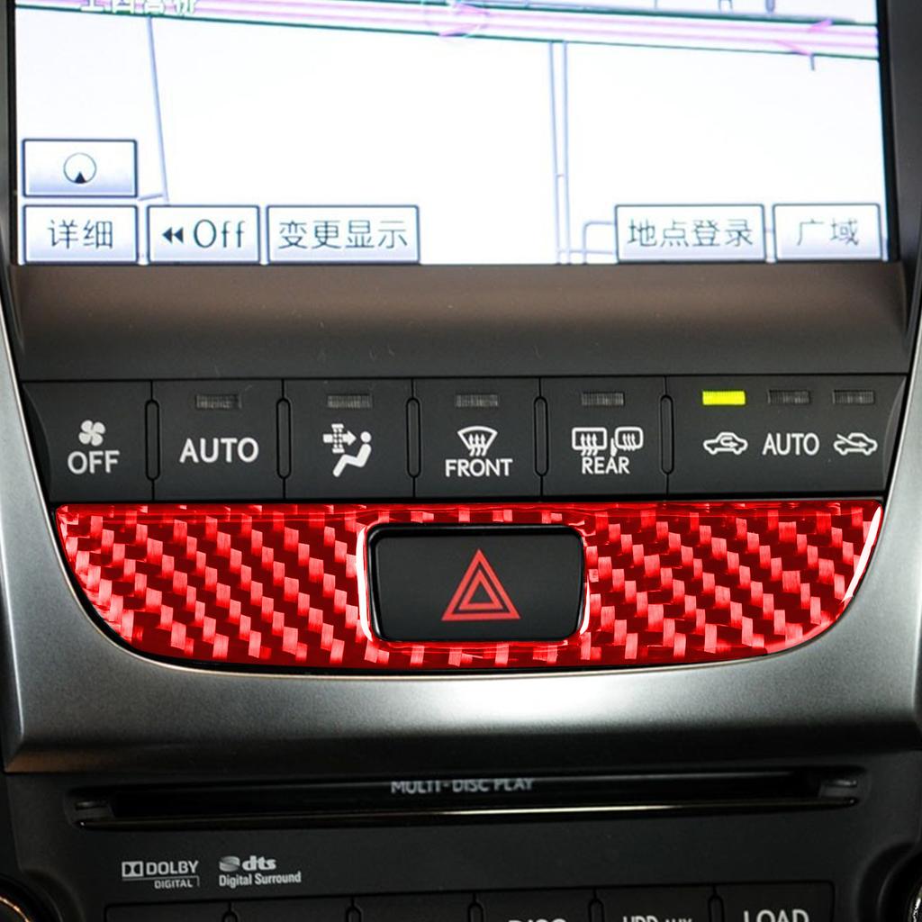 Pentru Lexus GS 2006 2007 2008 2009 2010 2011 Accesorii autocolante auto din fibră de carbon pentru panou de aer condiționat interior